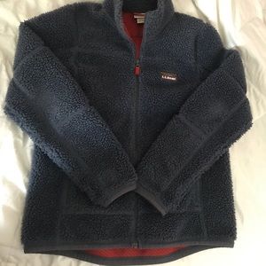 LL Bean Womens Mountain Pile Fleece jacket
